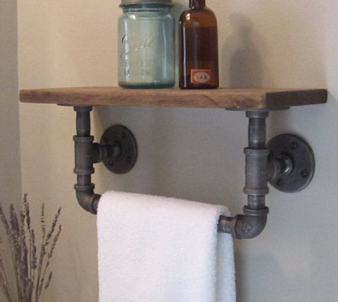 Towel Bar with Shelf